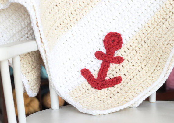 Easy Anchors Away Crochet Baby Blanket Pattern Easy Anchors Away Crochet Baby Blanket Pattern