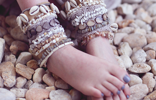 Super Stylish Shell Ankle Cuffs Super Stylish Shell Ankle Cuffs