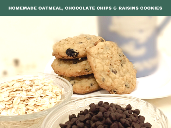 Oats and Chocolate Chip Cookies Oats and Chocolate Chip Cookies
