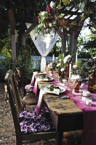 Ombre DIY Wedding Table Linens Ombre DIY Wedding Table Linens