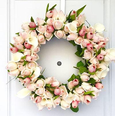 Blushing Rosebud Wreath