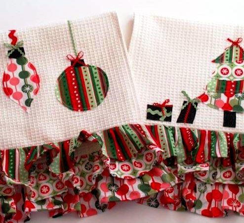 Retro Christmas Dishcloths Retro Christmas Dishcloths