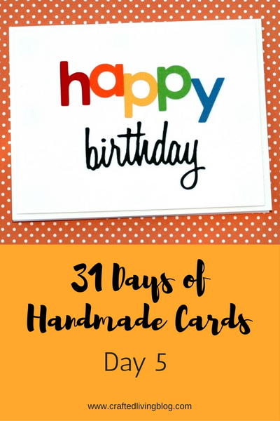 31 Days of Handmade Cards Day 5