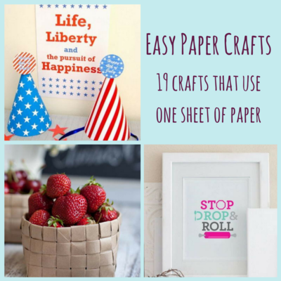 19 Crafts That Use One Sheet of Paper