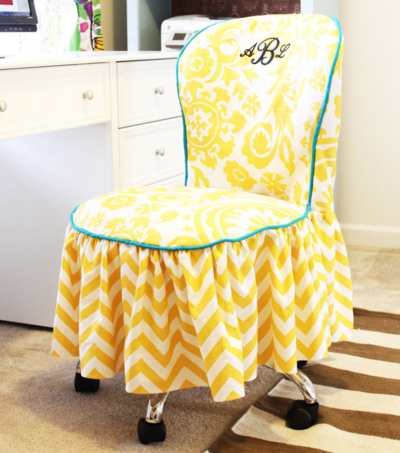 Elegant Office DIY Chair Slipcover