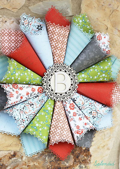 Too Pretty Paper Cone Wreath Too Pretty Paper Cone Wreath