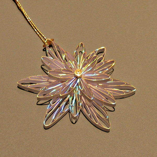 Folded Paper Ornament or Necklace Pendant Folded Paper Ornament or Necklace Pendant