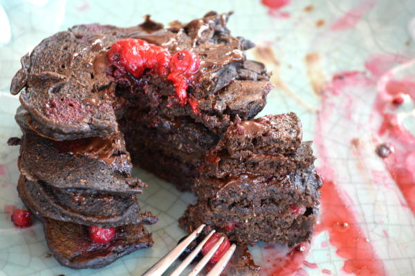 Vegan Chococarob Pancakes Vegan Chococarob Pancakes