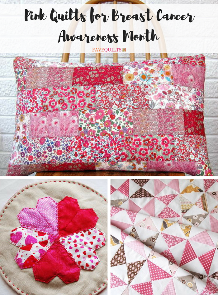 Think Pink 25 Pink Quilts For Breast Cancer Awareness Month Favequilts Com