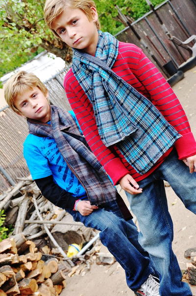 Lil Dude Flannel Scarf with Treasure Pocket Lil Dude Flannel Scarf with Treasure Pocket LARGER