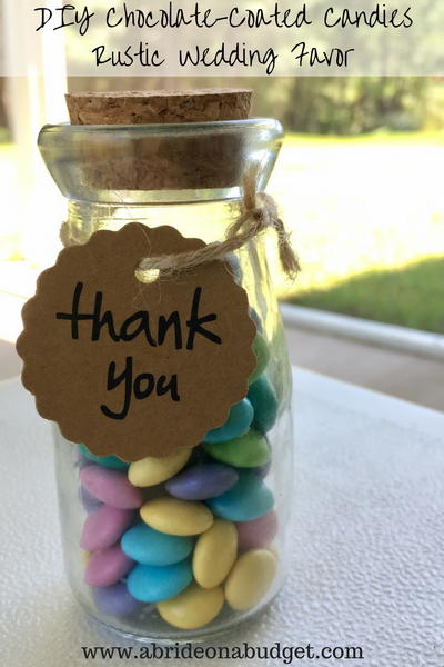 DIY Chocolate-Coated Candies Rustic Wedding Favor DIY Chocolate-Coated Candies Rustic Wedding Favor
