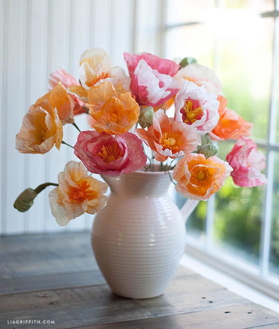 Tissue Paper Poppies Tissue Paper Poppies