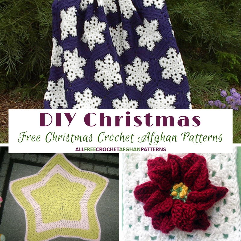 DIY Christmas 21 Free Christmas Crochet Afghan Patterns For Your Home