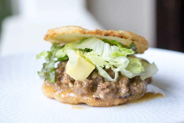 Beef and Avocado Arepa