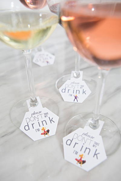 Dancing Emoji Drink Tags