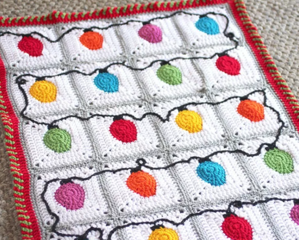 Crochet Christmas Lights Afghan Pattern Crochet Christmas Lights Afghan Pattern