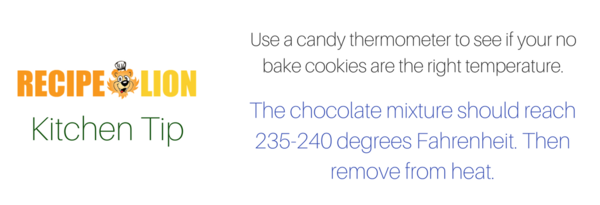 No bake cookies kitchen tip