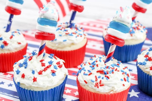 Firework Cupcakes Firework Cupcakes