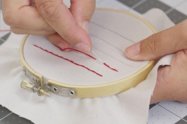 How to Sew a Straight Line by Hand: Step 7a