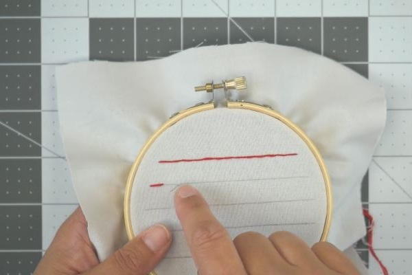 How to Sew a Straight Line by Hand: Step 4