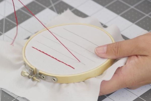 How to Sew a Straight Line by Hand: Step 2