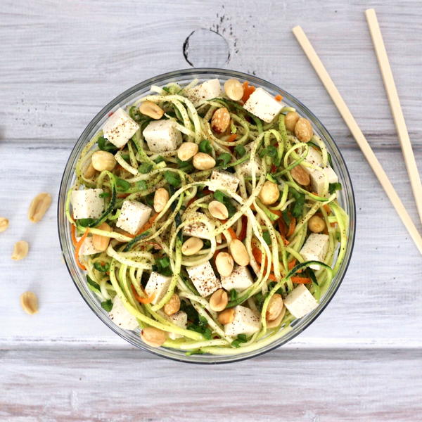 Thai Peanut Zucchini Noodle Salad Thai Peanut Zucchini Noodle Salad