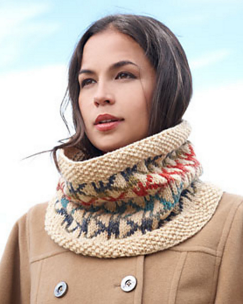 Seed Stitch Aztec Cowl Seed Stitch Aztec Cowl