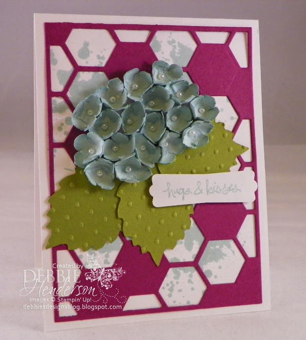 Pretty Paper Punch Hydrangea Card Pretty Paper Punch Hydrangea Card