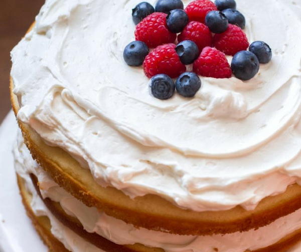 Lemon Blueberry Raspberry Naked Cake Lemon Blueberry Raspberry Naked Cake