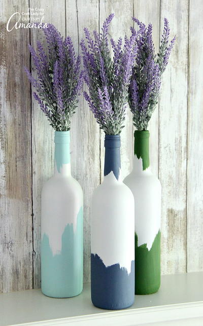 Perfect Painted Wine Bottle Craft Perfect Painted Wine Bottle Craft