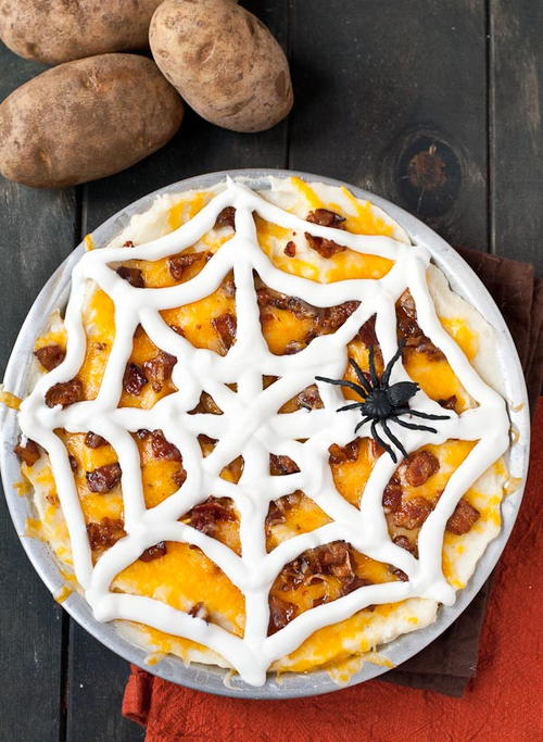 Spooky Mashed Potato Casserole Spooky Mashed Potato Casserole