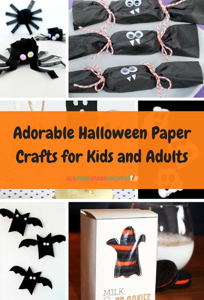 Adorable Halloween Paper Crafts for Kids and Adults