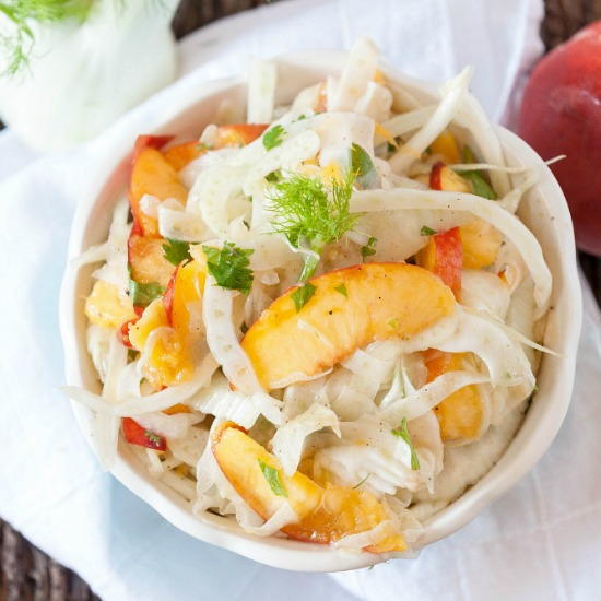 Fennel Salad with Peaches