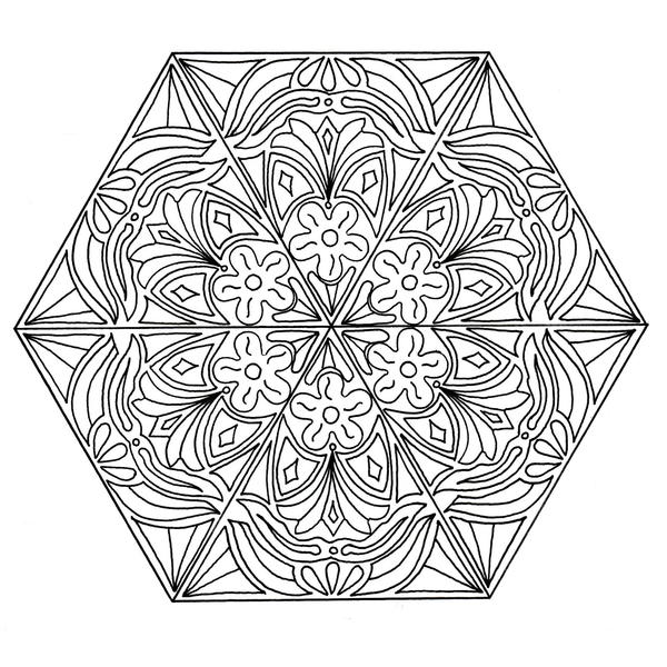 Mandala Happiness Adult Coloring Page Mandala Happiness Adult Coloring Page