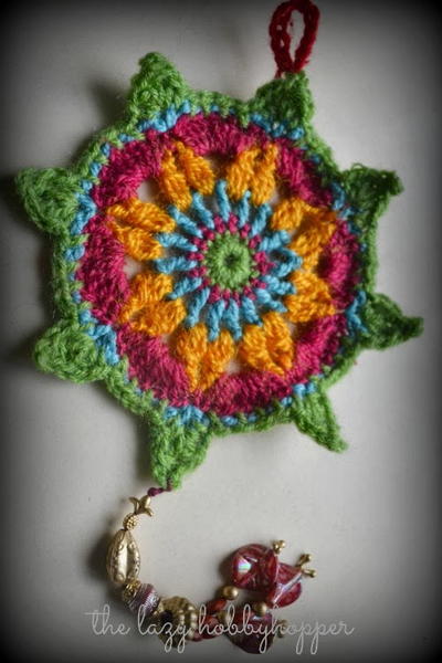 Brightly Colored Crochet Ornaments Brightly Colored Crochet Ornaments