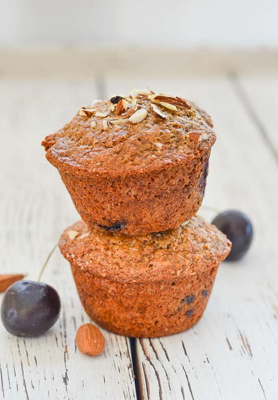 Almond Cherry Muffins Almond Cherry Muffins