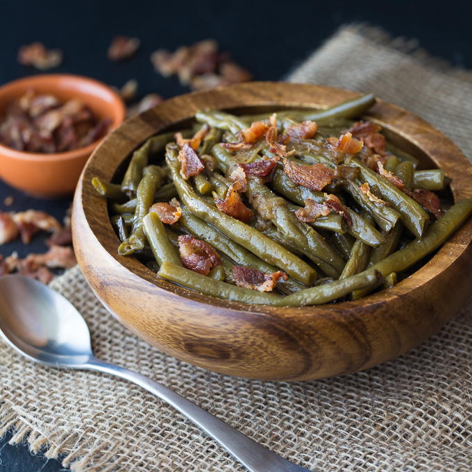 Easy Southern-Style Green Beans | AllFreeSlowCookerRecipes.com