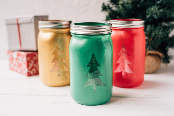 Christmas Tree Mason Jar Craft Christmas Tree Mason Jar Craft