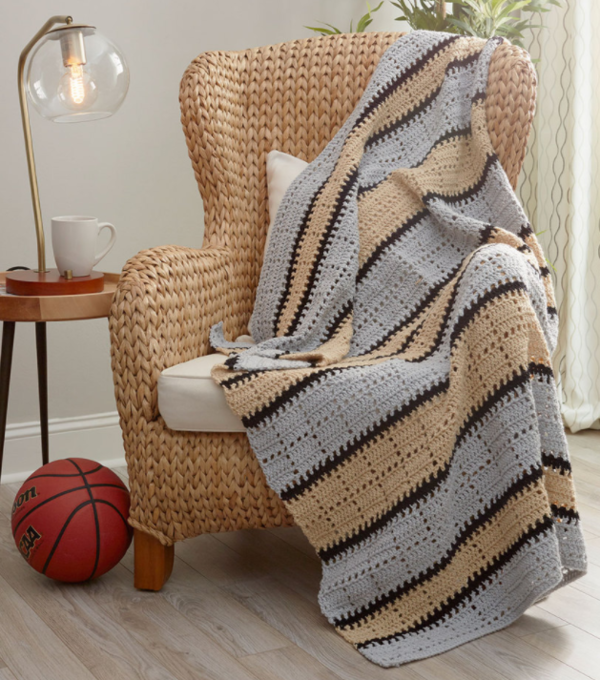 Squares in Stripes Throw Squares in Stripes Throw