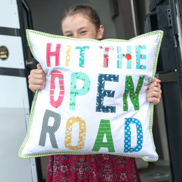 Hit the Open Road Pillow Tutorial Hit the Open Road Pillow Tutorial