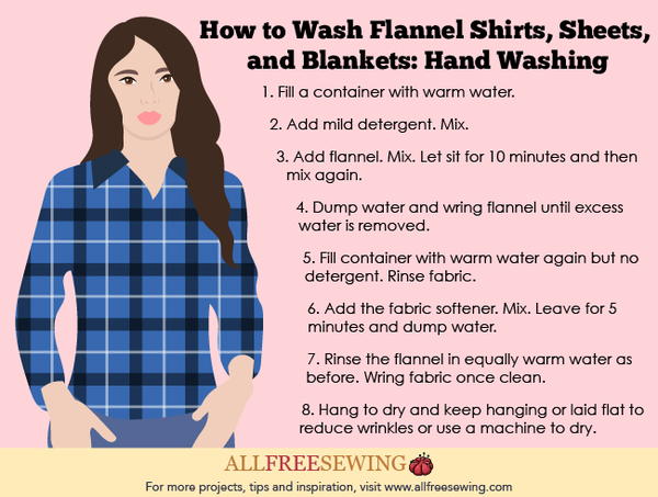 How to Wash Flannel Shirts, Sheets, and Blankets: Hand Washing
