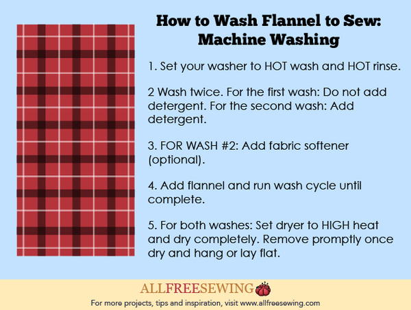 How to Wash Flannel to Sew: Machine Washing How to Wash Flannel to Sew: Machine Washing