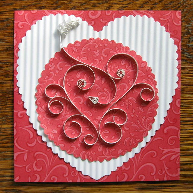 Quilled Heart Card Quilled Heart Card