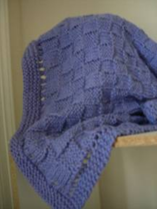 Easy Basket Weave Baby Blanket Easy Basket Weave Baby Blanket