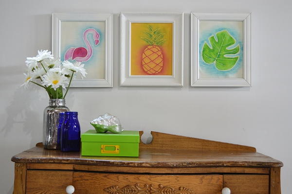 Tropical Watercolor Home Decor Tropical Watercolor Home Decor