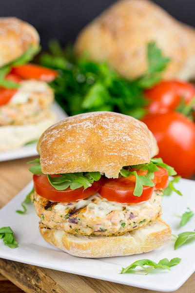 Grilled Salmon Burgers Grilled Salmon Burgers