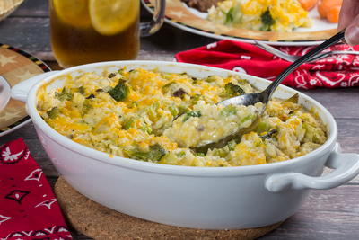 Texas Broccoli and Rice Casserole