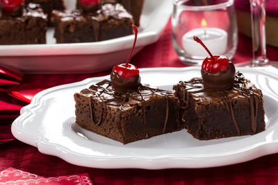 Chocolate-Covered Cherry Brownies