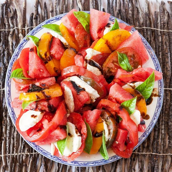 Watermelon Caprese Salad Watermelon Caprese Salad