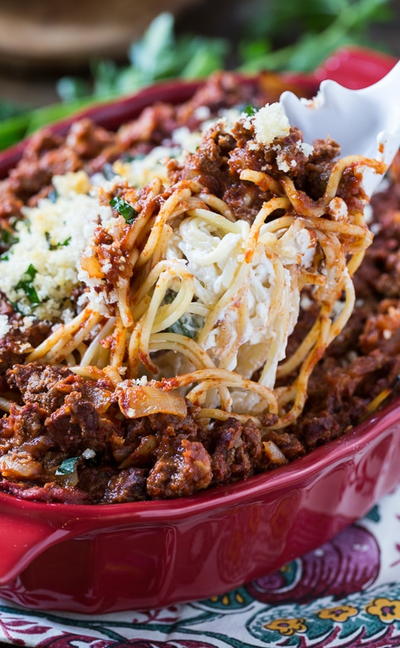 Best-Ever Cream Cheese Spaghetti Casserole Best-Ever Cream Cheese Spaghetti Casserole